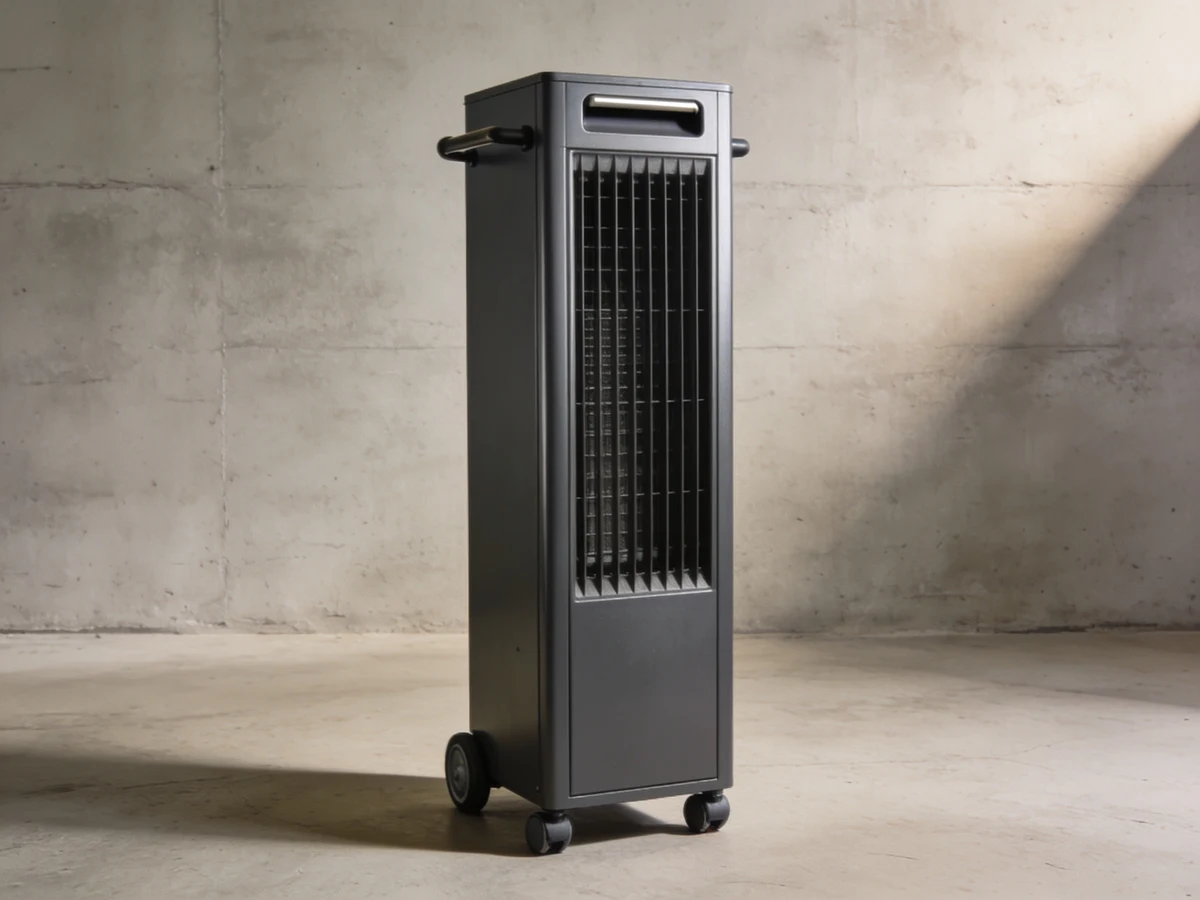 Slim rolling dehumidifier